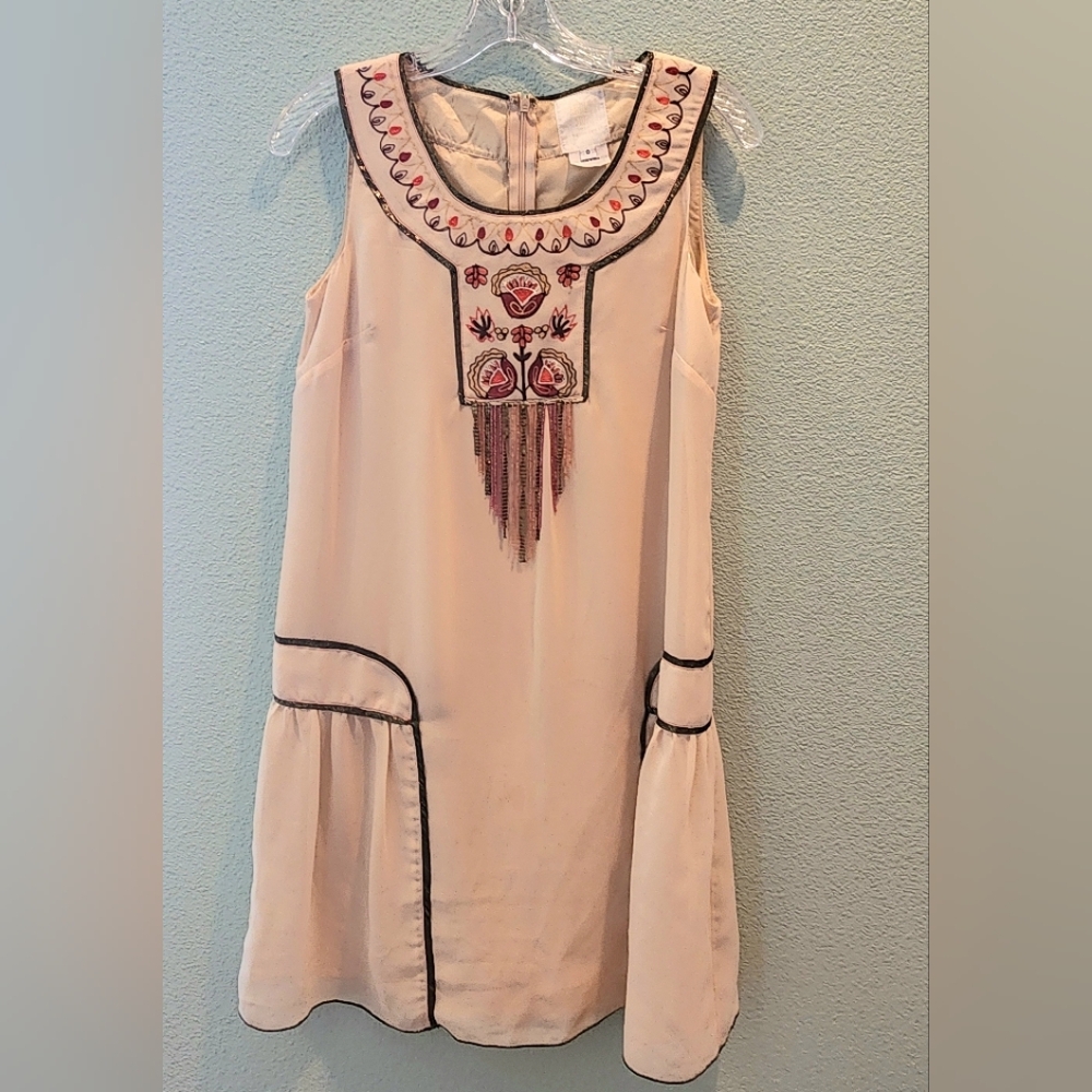 Anna Sui for Anthropologie Hiawatha Embroidered Dress